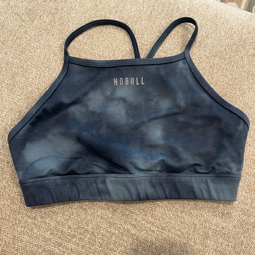 Blue NoBull high neck bra